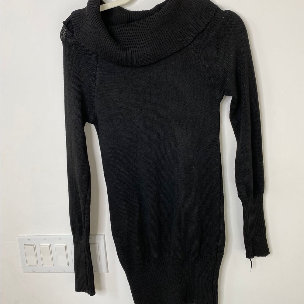 Black sweater dress
